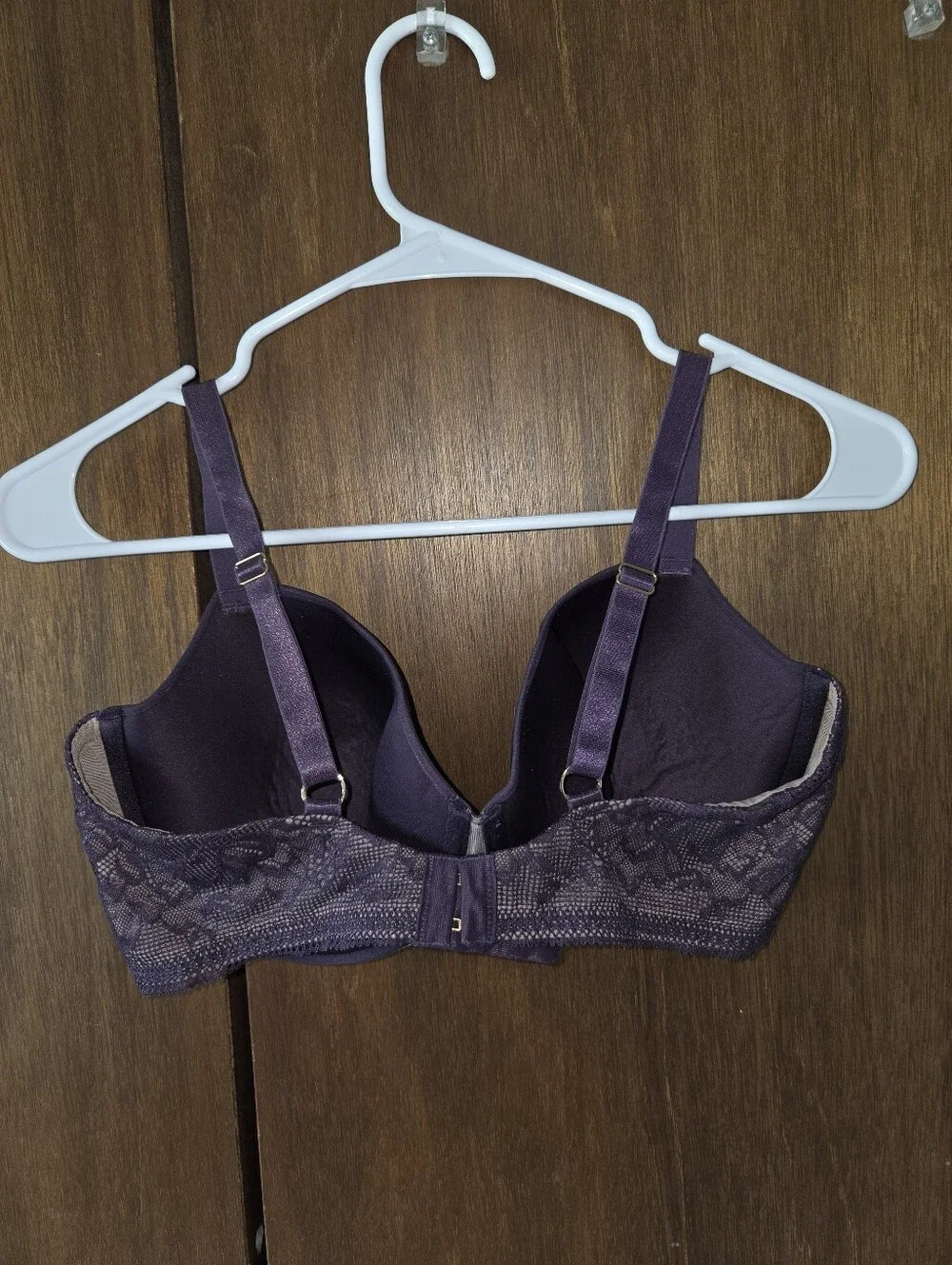 Thirdlove Plum Graphic Lace Demi Bra 36E